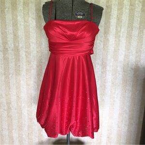 Jump‎ Apparel Red Satin Dress